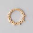 Chain & Spike Segment Hoop in Gold - Titanium - Camden Body Jewellery