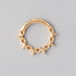 Chain & Spike Segment Hoop in Gold - Titanium - Camden Body Jewellery