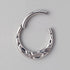 Forward Facing Hammered Segment Hoop in Silver - Titanium - Camden Body Jewellery