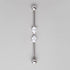 Industrial Barbell Set 2 Tear Drop CZ in Silver  - Titanium - Camden Body Jewellery