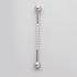 Industrial Barbell CZ Pave on Pole Barbell in Silver - Titanium - Camden Body Jewellery