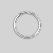 Seamless Ring in Silver - Titanium - Camden Body Jewellery