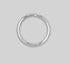 Seamless Ring in Silver - Titanium - Camden Body Jewellery