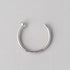 C Shape Nose Ring Flat End - Titanium - Camden Body Jewellery