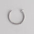 C Shape Nose Ring Flat End - Titanium - Camden Body Jewellery