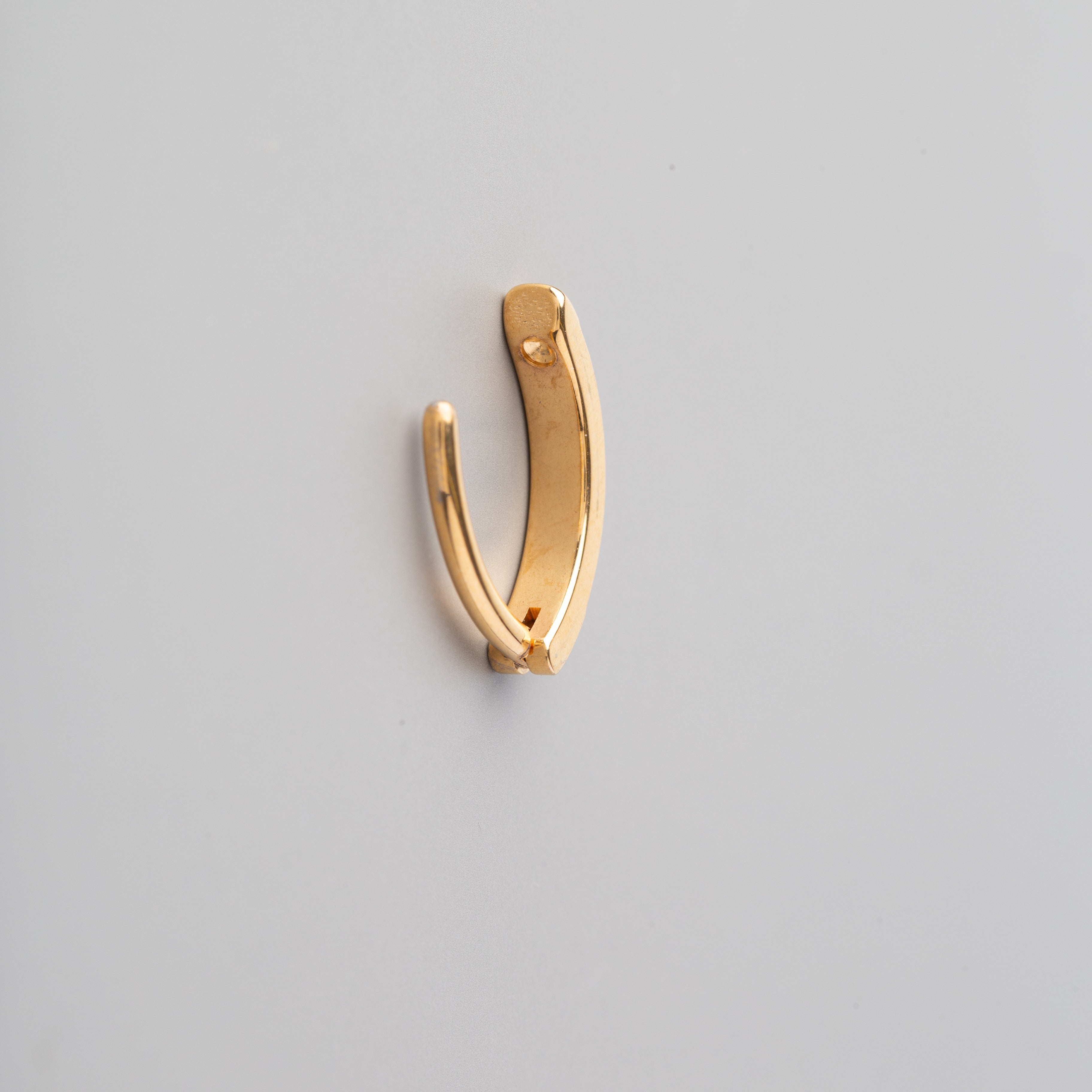 Hinged Clicker Belly Button Ring Double Pave CZ Face in Gold - Titanium - Camden Body Jewellery