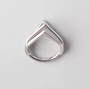 Tear Drop Triple Stack in Silver - Titanium - Camden Body Jewellery