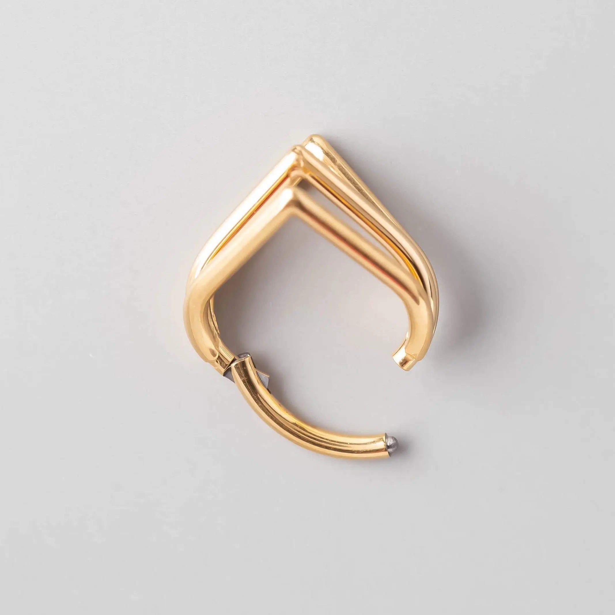 Tear Drop Triple Stack in Gold - Titanium - Camden Body Jewellery