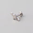 Grave Bat Threadless Labret in Silver - Titanium - Camden Body Jewellery