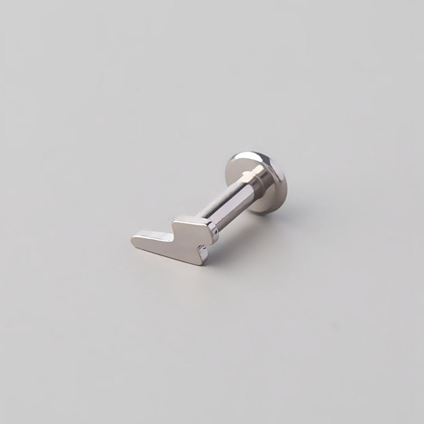Threadless Thunder Labret In Silver - Titanium - Camden Body Jewellery