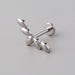 Push Tassels Threadless Labret in Silver - Titanium - Camden Body Jewellery