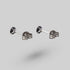 Prong Set Black Onyx Earrings - Titanium - Camden Body Jewellery