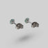 Prong Set Moss Agate Earrings - Titanium - Camden Body Jewellery