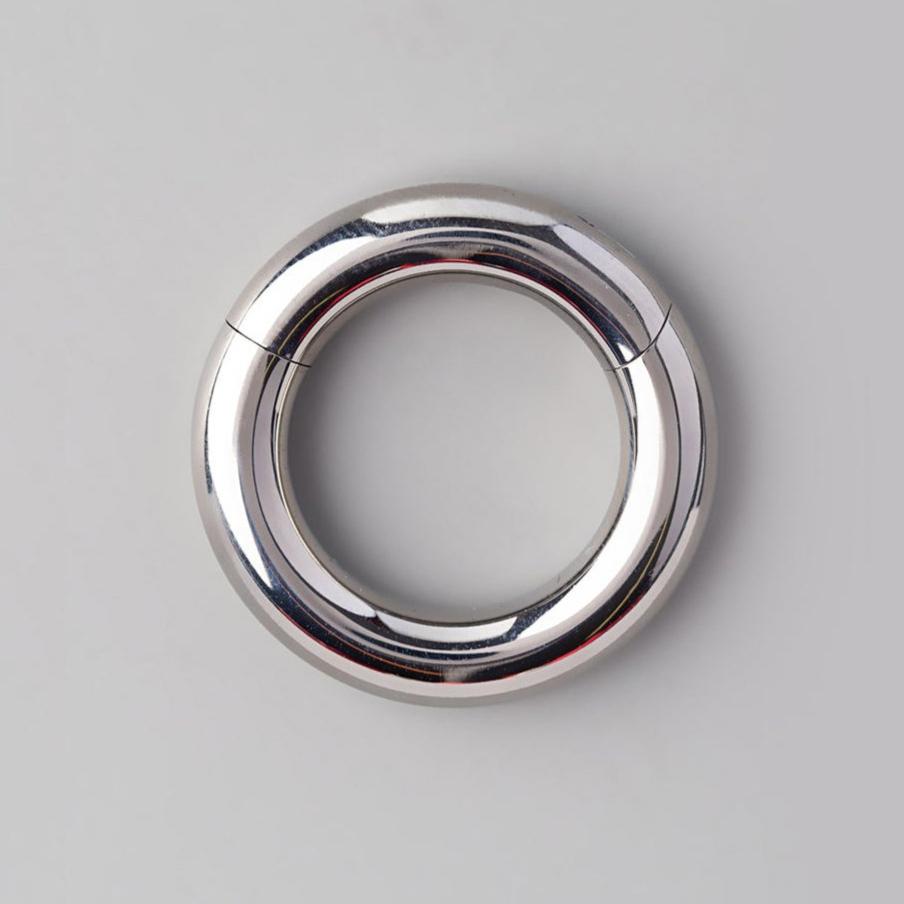 Large Size Segment Hoop in Silver - Titanium - Camden Body Jewellery