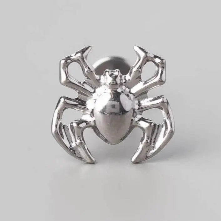 Spider Set Labret in Silver - Titanium