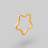 Star Shape Hinged Segment Ring in Gold - Titanium - Camden Body Jewellery