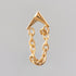 Arrow with Chain Dangle Labret in Gold - Titanium - Camden Body Jewellery