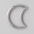 Hinged Segment Ring Crescent Shape - Titanium - Camden Body Jewellery